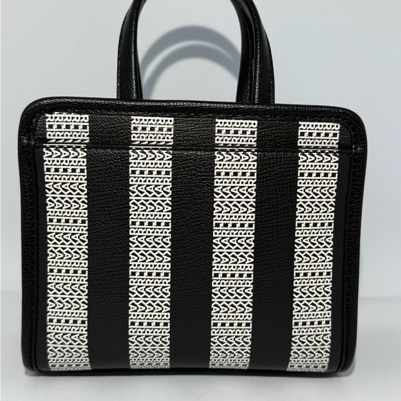 Karl Lagerfeld Black/White/ Gray Paris Maybelle Mini Top Handle - Picture 2 of 9